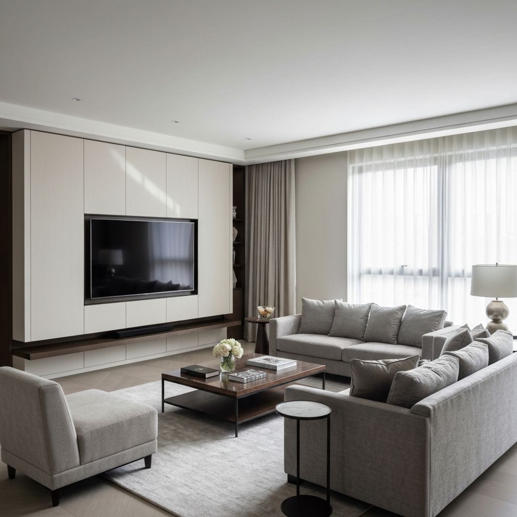 Elegant clean living room